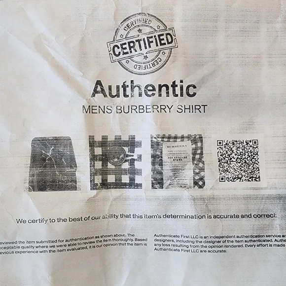 Burberry Black and White Casual Button Down Shirt - Picture 4 of 13